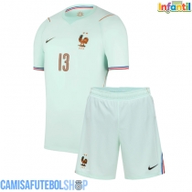 Camisa de time de futebol França Kante #13 Replicas 2º Equipamento Infantil Mundo 2026 Manga Curta (+ Calças curtas)